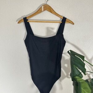 Good American Compression Shine Modern Tank Bodysuit